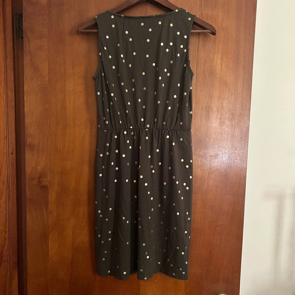 Boden, Women’s Melinda Polka Dot Dress with Pockets, Olive Green, Size 4 Petite - Picture 3 of 4